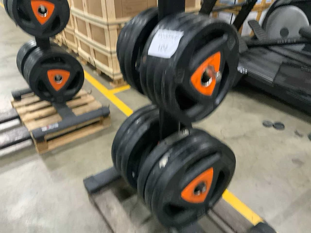 Ziva schijven 50mm pu met gym80 rek krachtstation - afbeelding 2 van  5