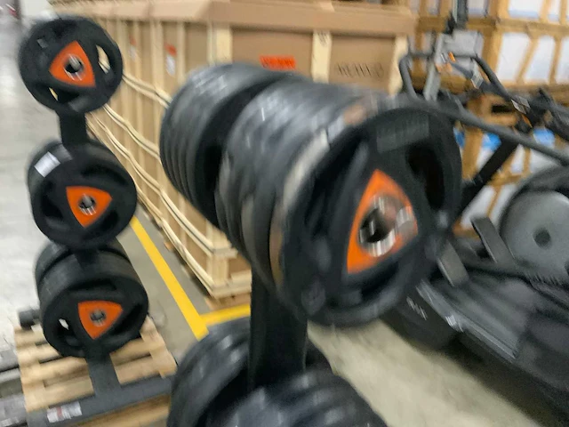 Ziva schijven 50mm pu met gym80 rek krachtstation - afbeelding 3 van  5