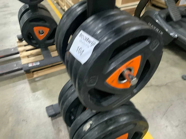 Ziva schijven 50mm pu met gym80 rek krachtstation - afbeelding 4 van  5