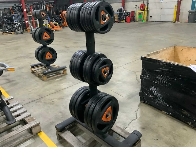 Ziva schijven 50mm pu met gym80 rek krachtstation - afbeelding 5 van  5