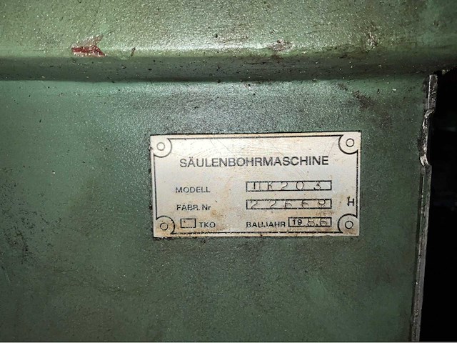 Zmm metalik - nk 203 - pillar drilling machine - 1986 - afbeelding 5 van  9