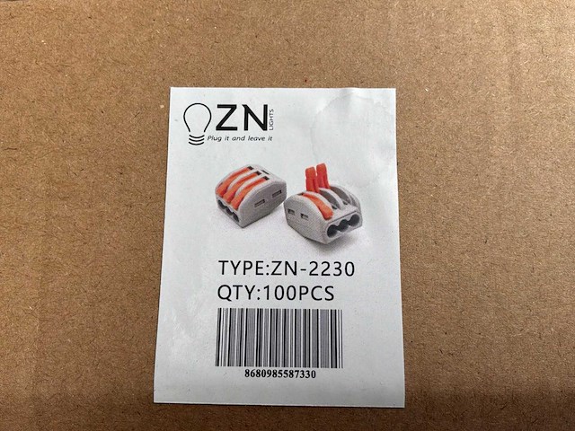 Zn-2230 electrische connectoren (wago) (5000x) - afbeelding 3 van  3