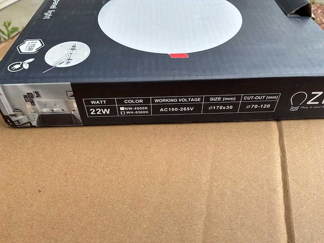Zn lights zn-2208 wandverlichting (90x) - afbeelding 2 van  2