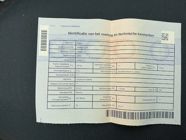 Znen zn50qt e 25 a klasse brommer - afbeelding 4 van  13