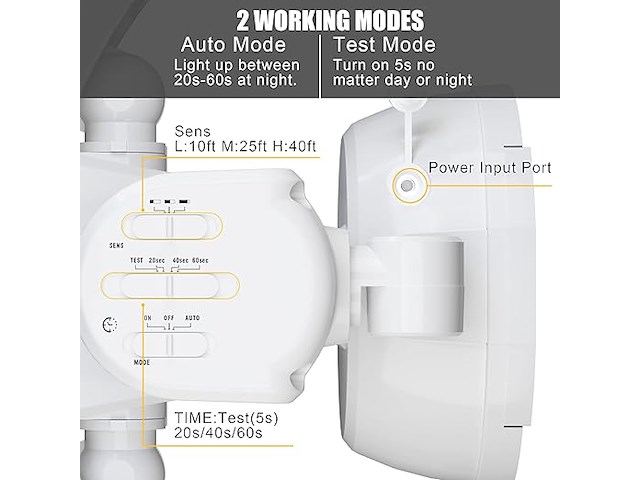 Zofo solarlamp met bewegingsmelder wit - afbeelding 3 van  3