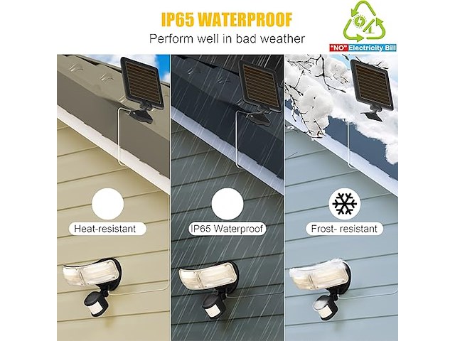 Zofo solarlamp met bewegingsmelder - afbeelding 3 van  4