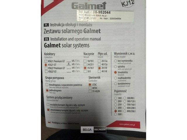 Zonne set galmet boiler - afbeelding 18 van  21