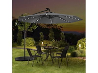 Zonne-tuinparasol met led-verlichting en kanteling - afbeelding 2 van  8