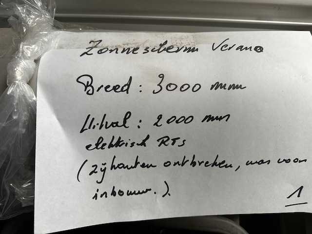 Zonnescherm toonzaalmodel verano - sun screens - afbeelding 1 van  2
