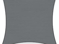 Zonnezeil hdpe 3x3m antraciet - afbeelding 1 van  4