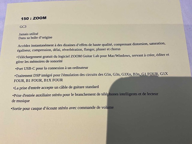 Zoom gce-3 gitaar effect - afbeelding 3 van  3