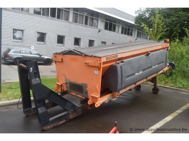 Zoutstrooier, bucher, giletta unioa uh4000 a/id, bouwjaar 2015, 4m³ vast, 2600l vloeistof, 3020kg leeggewicht, werking niet gekend - afbeelding 1 van  6