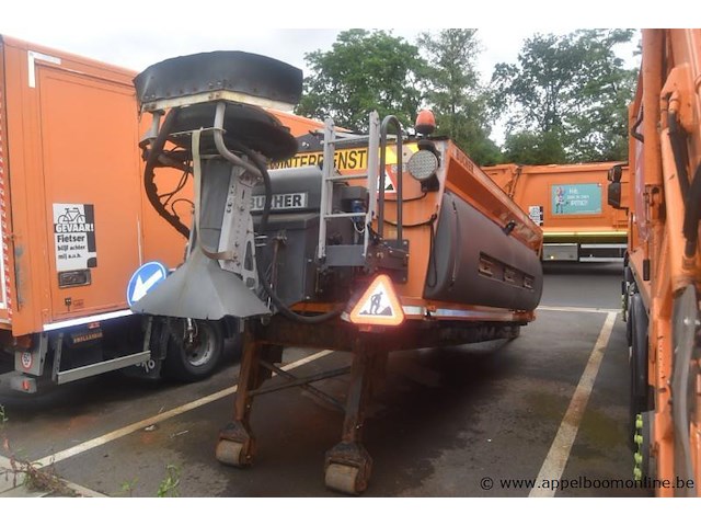 Zoutstrooier, bucher, uh4000 a/id, bouwjaar 2015, 4m³ vast, 2600l vloeistof, 3020kg leeggewicht, werking niet gekend - afbeelding 3 van  6