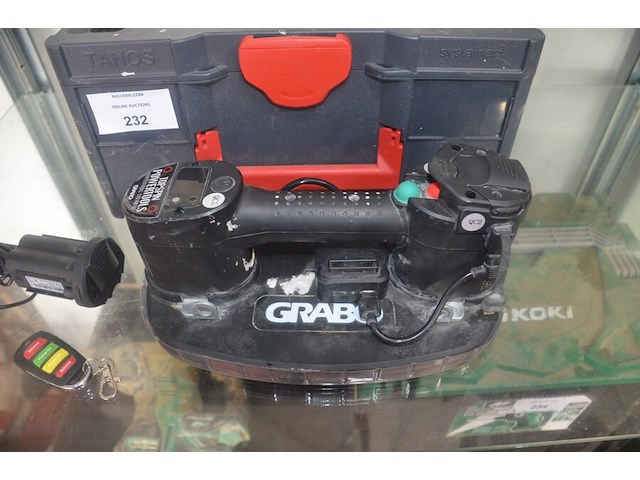 Zuignap grabo topspin met 2 accu en lader in koffer , afstandsbediening grabo (3,4) - afbeelding 2 van  8