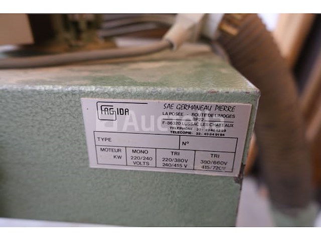 Zuigzak 1 voor de fagida houtbewerkingsmachine - afbeelding 4 van  7