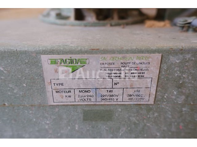 Zuigzak 1 voor de fagida houtbewerkingsmachine - afbeelding 2 van  6