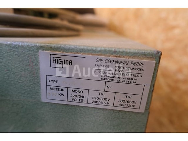 Zuigzak 1 voor de fagida houtbewerkingsmachine - afbeelding 7 van  7