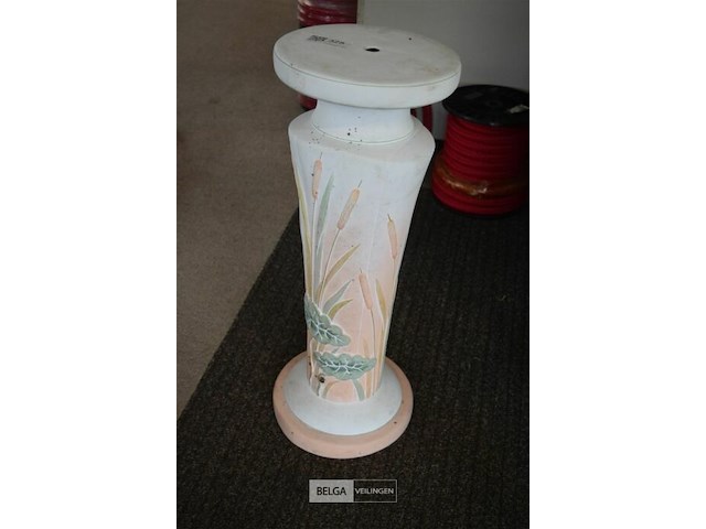 Zuil met bloemenmotief - afbeelding 1 van  3