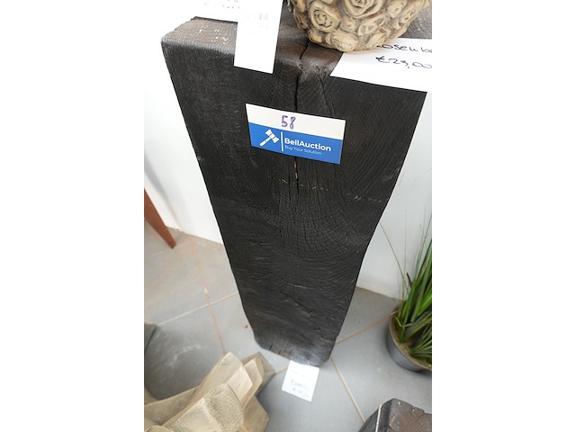 Zuil zwart | 25×25 × h90 cm - afbeelding 1 van  2