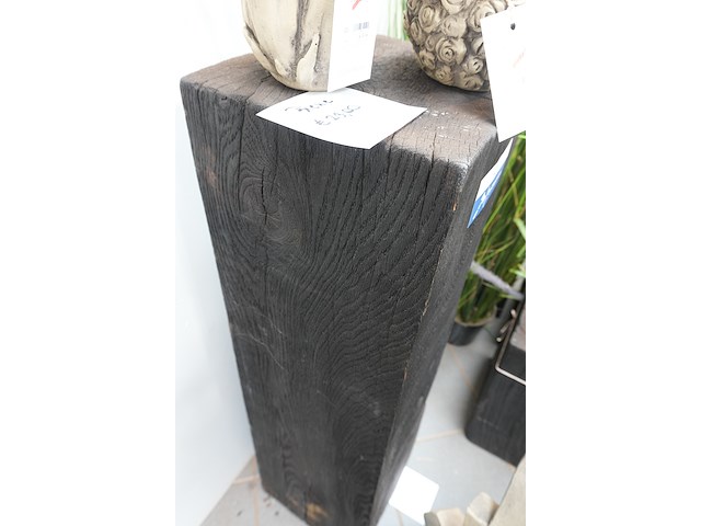 Zuil zwart | 25×25 × h90 cm - afbeelding 2 van  2