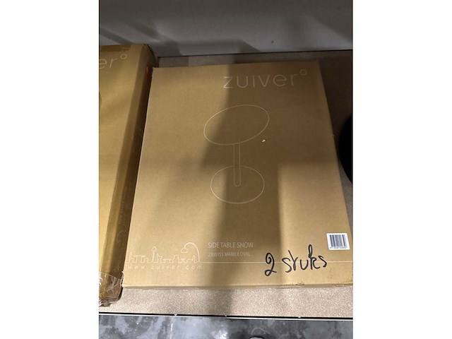 Zuiver snow oval bijzettafel 2 stuks - afbeelding 3 van  3
