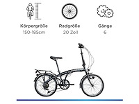 Zündapp zf20 speed - map 20 inch fiets skl dac stadsfiets - afbeelding 3 van  7