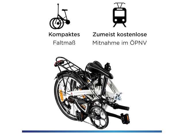 Zündapp zf20 speed - map 20 inch fiets skl dac stadsfiets - afbeelding 5 van  6
