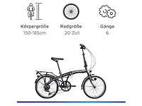 Zündapp zf20 speed - map 20 inch fiets skl dac stadsfiets - afbeelding 3 van  7