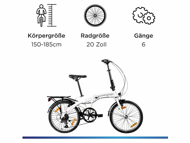 Zündapp zf20 speed - map 20 inch fiets skl dac stadsfiets - afbeelding 3 van  6