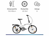 Zündapp zf20 speed - map 20 inch fiets skl dac stadsfiets - afbeelding 3 van  6