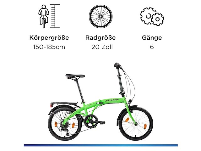 Zündapp zf20 speed vouwfiets - folder 20 inch - afbeelding 3 van  8