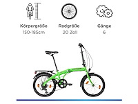 Zündapp zf20 speed vouwfiets - folder 20 inch - afbeelding 3 van  8