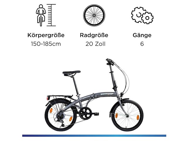 Zündapp zf20 speed vouwfiets - folder 20 inch - afbeelding 3 van  8