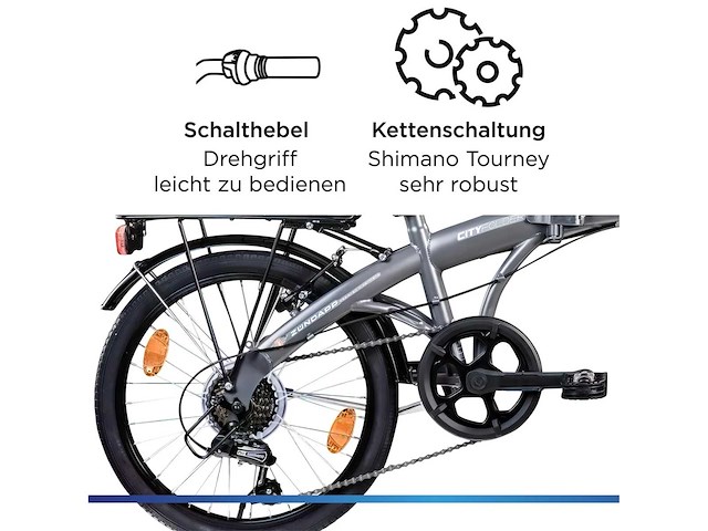 Zündapp zf20 speed vouwfiets - folder 20 inch - afbeelding 7 van  8