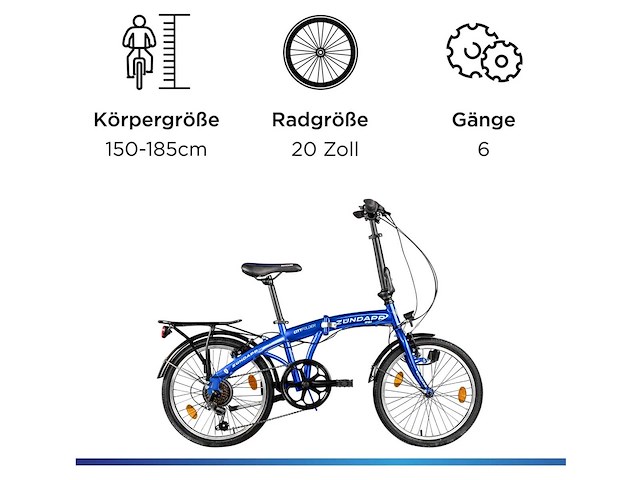 Zündapp zf20 speed vouwfiets ?? map 20 inch - afbeelding 3 van  8