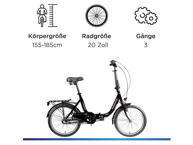 Zündapp zf40 20 inch vouwfiets - afbeelding 3 van  8
