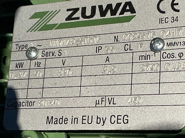 Zuwa vuilwaterpomp - afbeelding 2 van  4