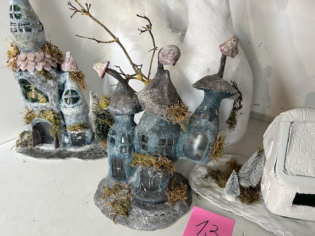 Zwaan + 3 kabouter huisjes - afbeelding 2 van  5