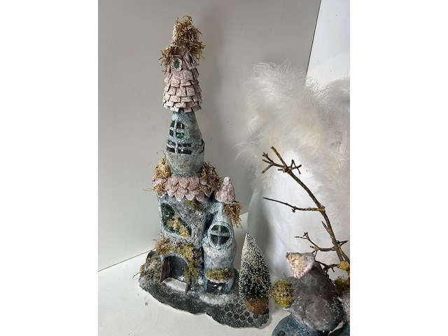 Zwaan + 3 kabouter huisjes - afbeelding 3 van  5