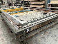 Zwaar metalen frame met mal (2x) - afbeelding 2 van  7