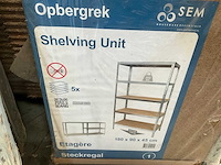 Zwaar metalen opbergrek/werkbank - afbeelding 1 van  4
