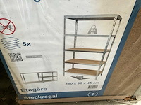 Zwaar metalen opbergrek/werkbank - afbeelding 1 van  1