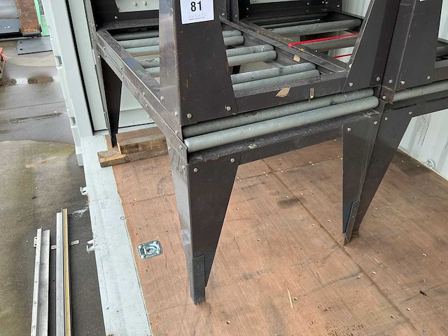 Zwaar metalen rollenbaan (2x) - afbeelding 1 van  1