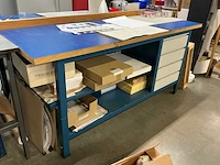 Zwaar metalen werktafel (2x) - afbeelding 3 van  8