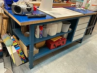Zwaar metalen werktafel (2x)