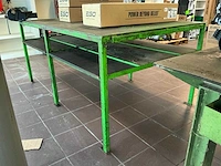 Zwaar metalen werktafel