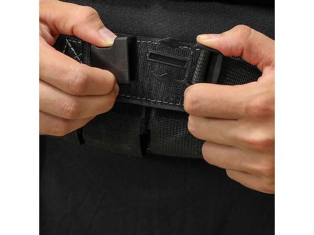Zwaard vest 20 kg verstelbaar gewichtsjack voor mannen en vrouwen reflecterend tape 50 x 40 cm zwart - afbeelding 9 van  9