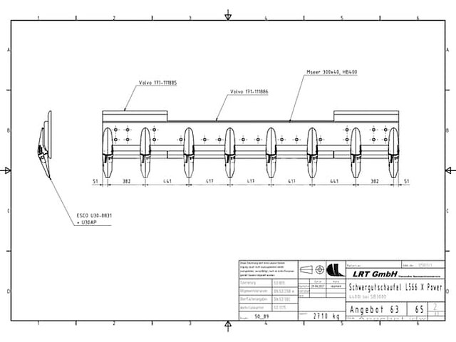 Zware bak 3000mm v-bakverlenging - afbeelding 7 van  9