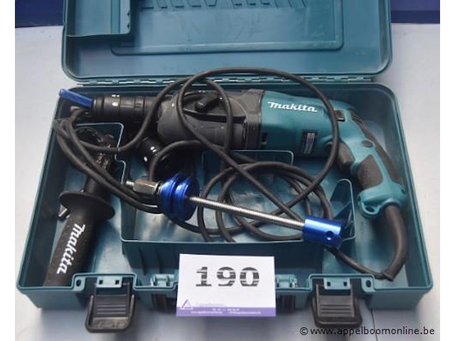 Zware boorhamer makita hr2470ft, werking niet gekend, in koffer - afbeelding 1 van  2