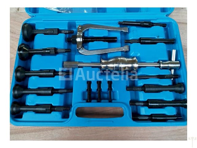 Zware doppenset met ratel 19-50 mm en stahlkaiser binnen en buitenlager trekkerset 10 delig - afbeelding 2 van  9